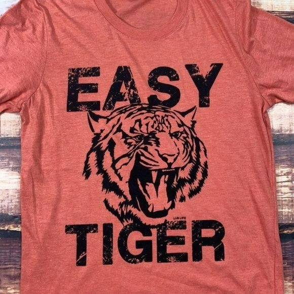 RELISTED Easy Tiger Orange Graphic Tee - Picture 2 of 4